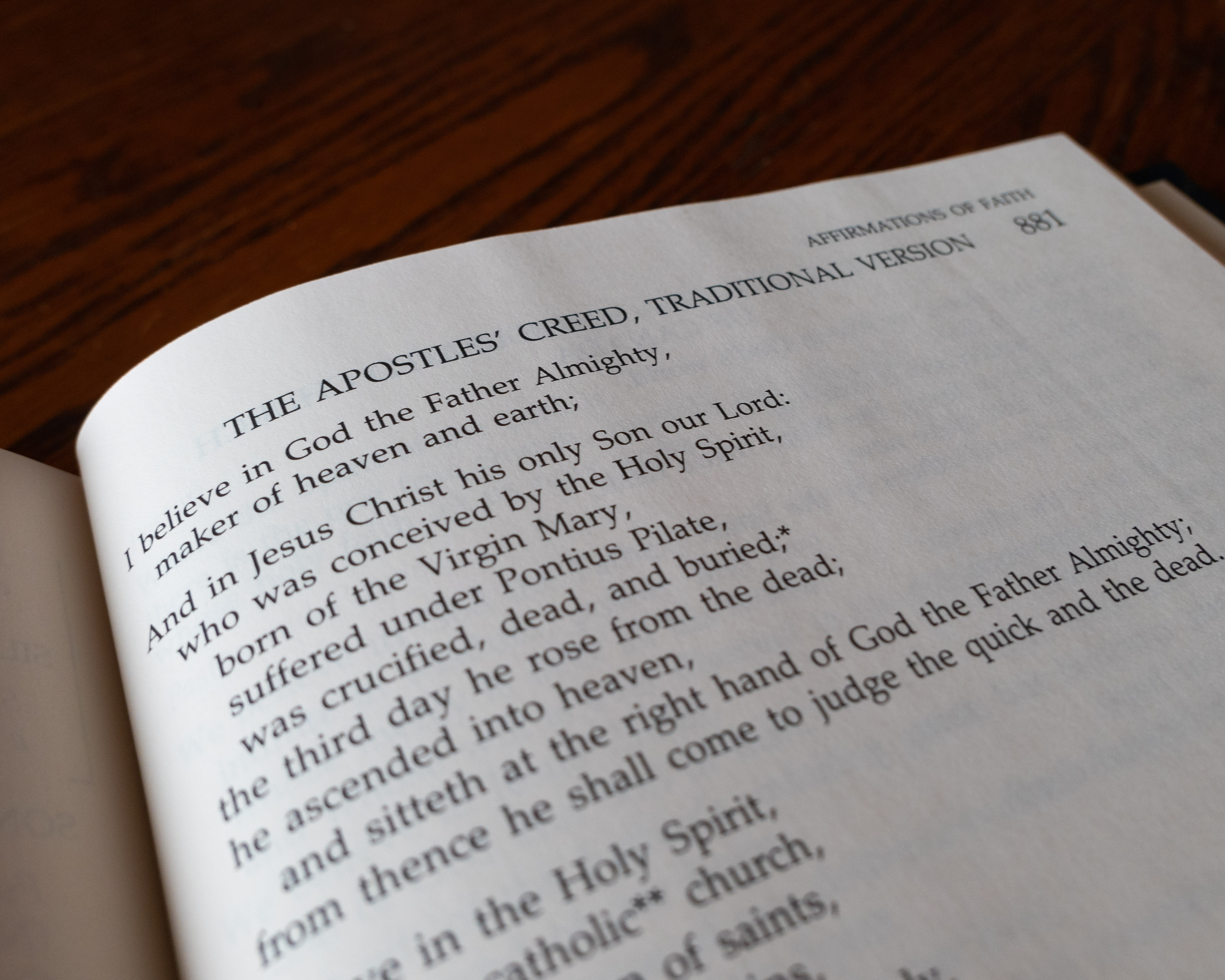 The Apostle’s Creed: The Forgivness of Sins