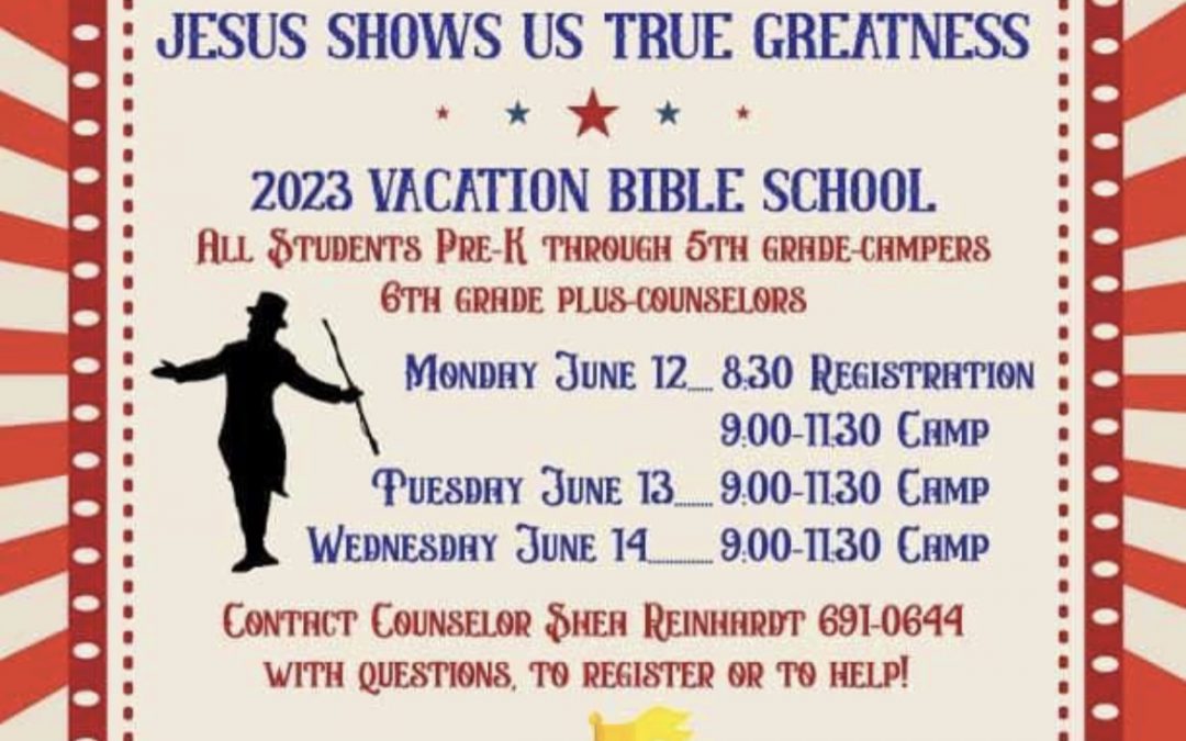 Vacation Bible School Circus!